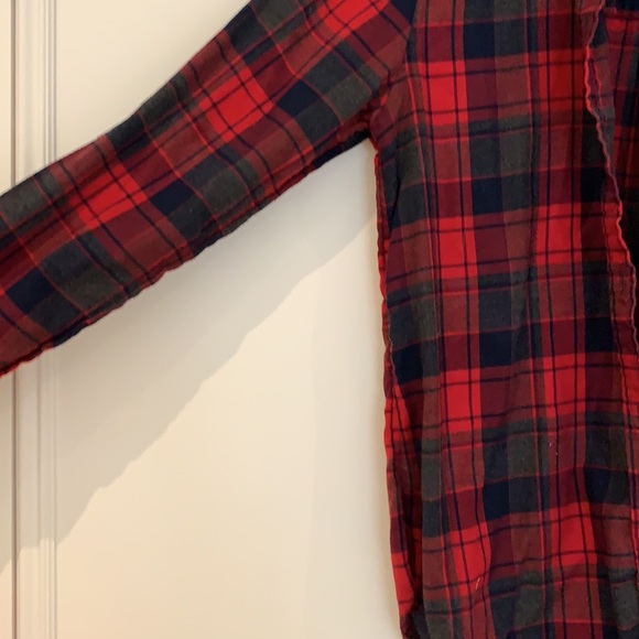 Red flannel. Boyfriend fit. - Picture 4 of 5